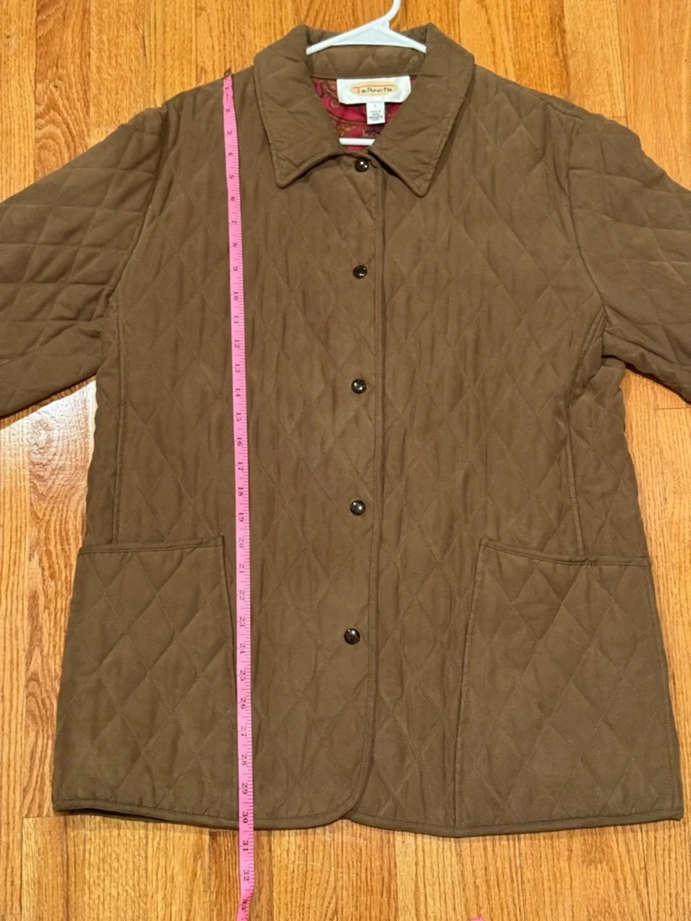 Talbots Tan Quilted Barn Jacket - Picture 11 of 12
